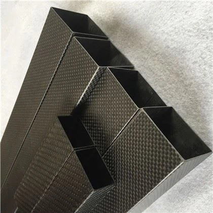 Parlak 3K Dimi Yüzey Karbon Fiber Kare Tüp